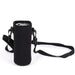 Digital Shoppy insulation cup strap cover – black neoprene sleeve with beverage can and adjustable shoulder strap

