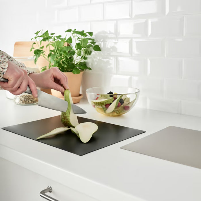 3-Piece IKEA Kitchen Set:  FINFÖRDELA Bendable Chopping Mats  (2 pack) with SLÄTTIKA 20cm White Bowl | Durable Food Prep & Serving Kit