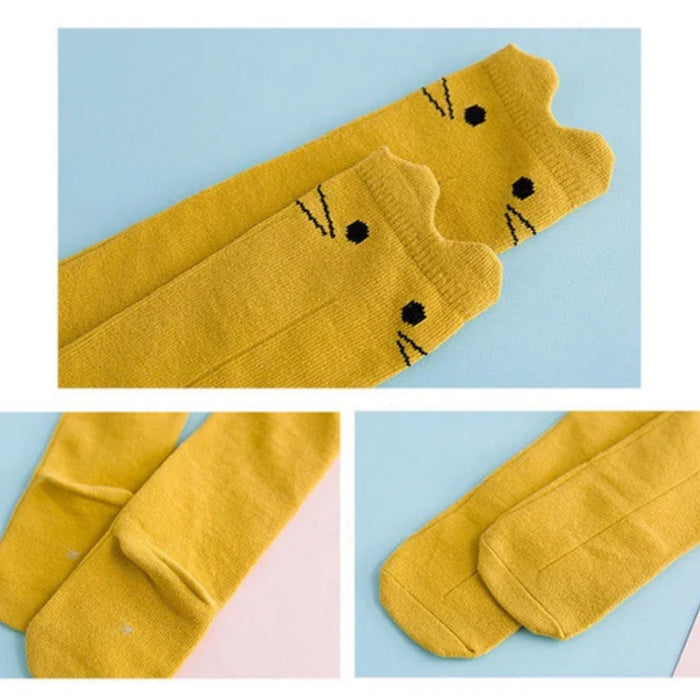 Digital Shoppy Baby Cotton Long Socks, M – Warm & Soft for Autumn/Winter