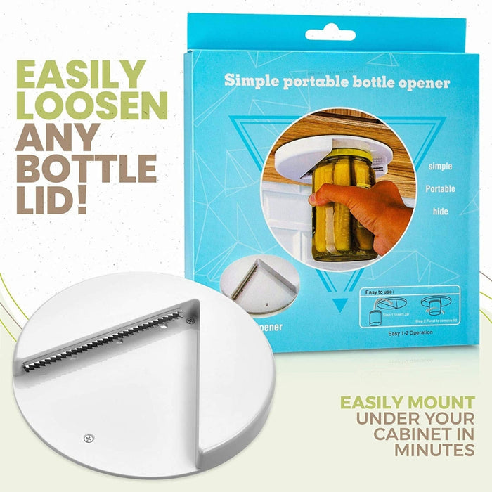 Digital Shoppy Jar Opener — Under Cabinet | Easy Grip for Weak Hands & Seniors