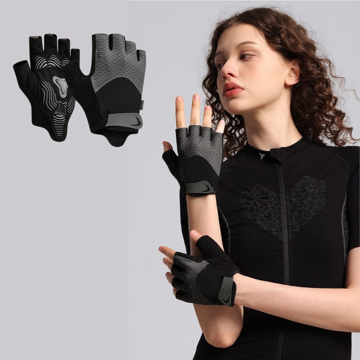 Digital Shoppy Half-Finger Cycling Gloves, XL – Shock-Absorbing, Non-Slip, MTB & Road Bikes