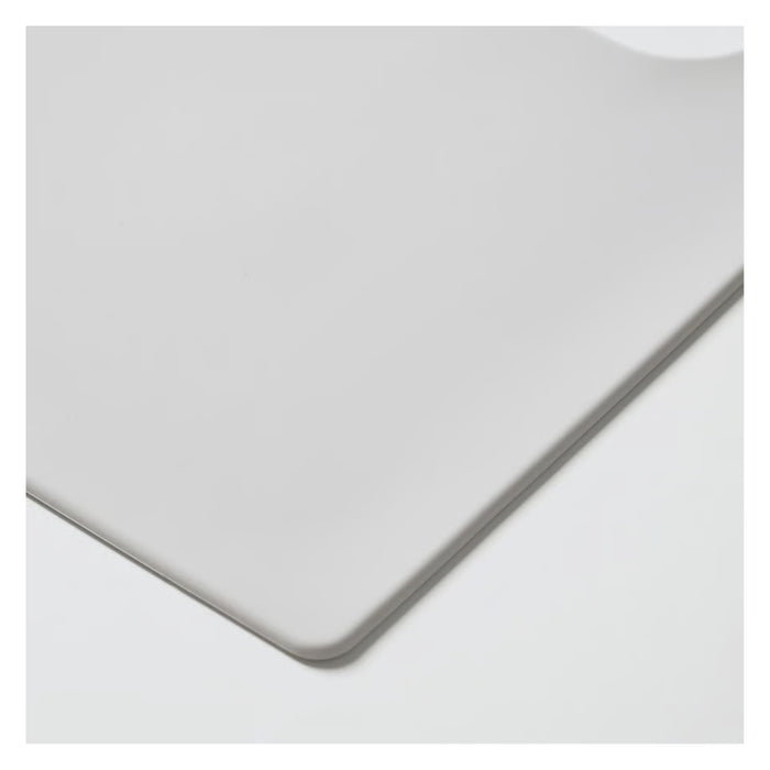 Clear plastic sheet on a white background