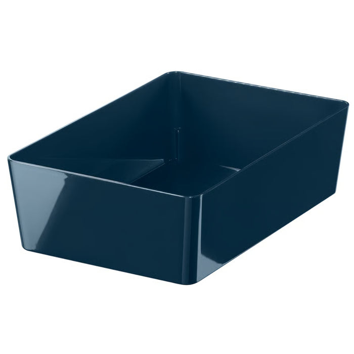 IKEA KUGGIS Box, black-blue, 18x26x8 cm