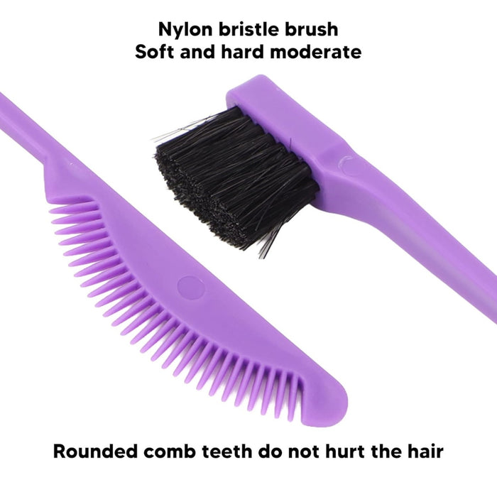 Professional makeup eyebrow brush with fan bristles and lash spoolie for precise brow styling