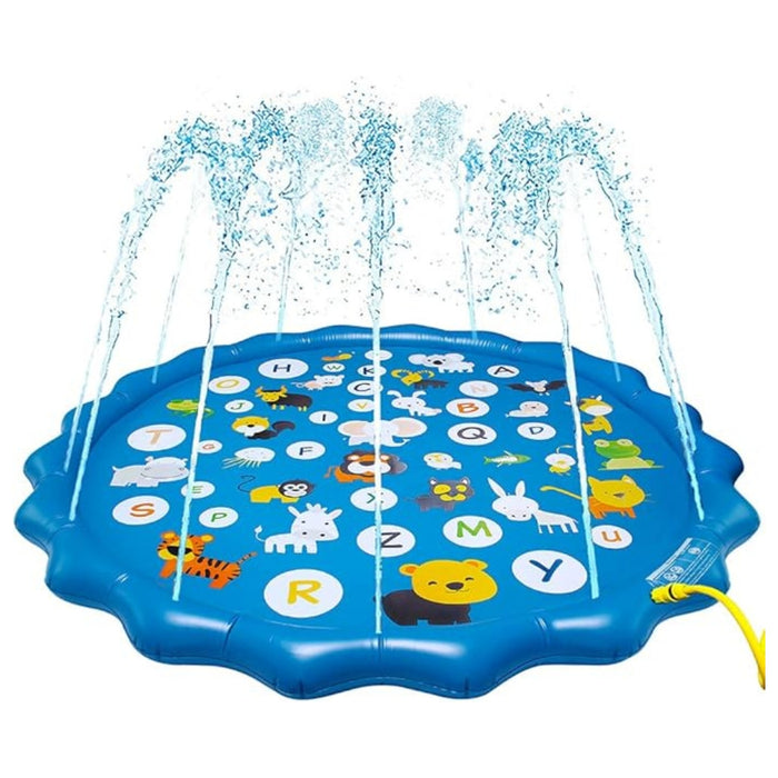 Digital Shoppy Kids Marine-Themed Splash Play Mat, blue – 100x170 cm Outdoor Water Sprinkler Pad