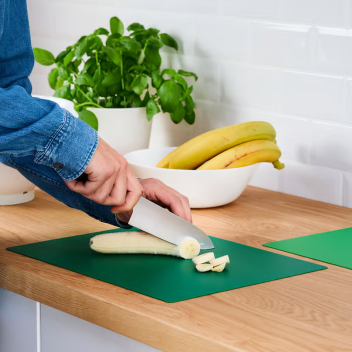 3-Piece IKEA Kitchen Set:  FINFÖRDELA Bendable Chopping Mats  (2 pack) with SLÄTTIKA 20cm White Bowl | Durable Food Prep & Serving Kit