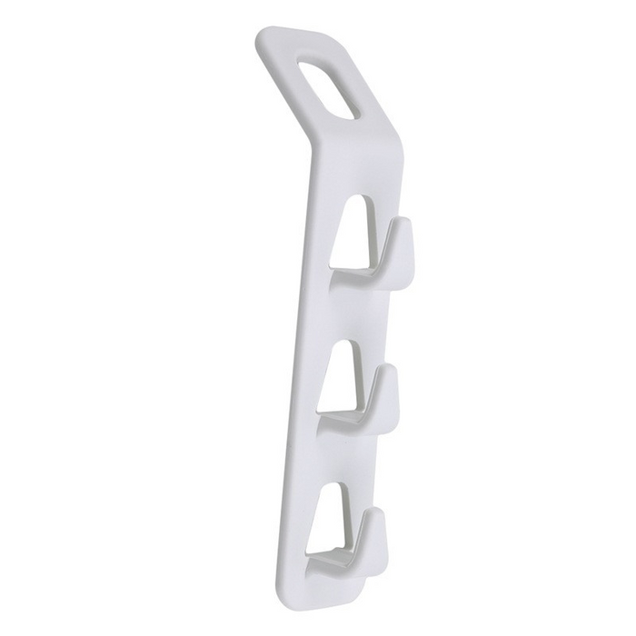 Digital Shoppy's white multi-purpose hanger hooks set, perfect for organizing clothes and accessories