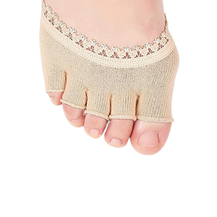 Digital Shoppy 5 Toes comfort insoles with soft sponge forefoot half socks. Invisible design for pain relief and daily comfort.