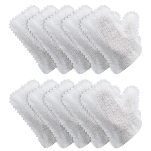 Disposable non-woven cleaning gloves with teeth for electrostatic dust removal