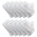 Disposable non-woven cleaning gloves with teeth for electrostatic dust removal