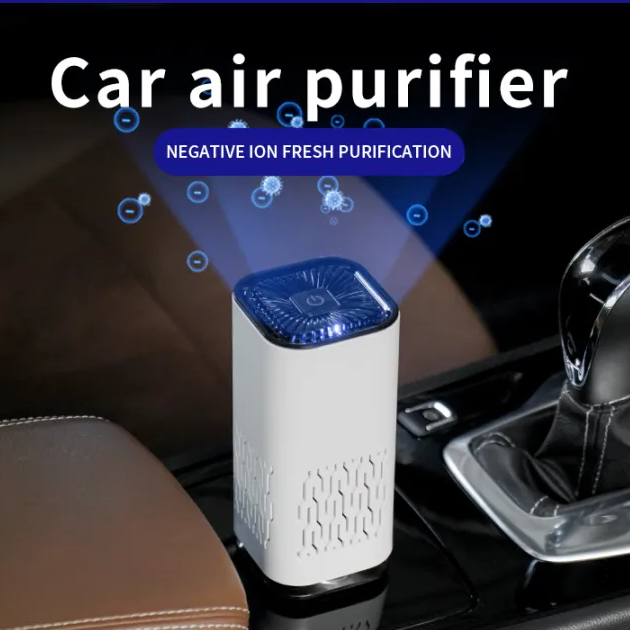 Digital Shoppy Car Air Purifier Portable Negative Ion Generator Remove Formaldehyde Dust Smoke Air Freshen Washer For Home Car