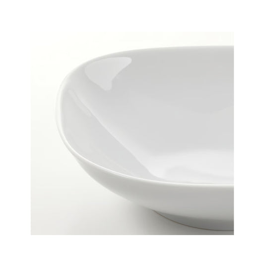 White ceramic bowl on a white background