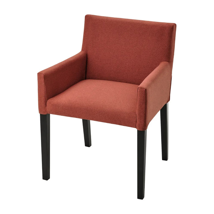 Ikea MÅRENÄS Chair Cover Red-Brown/Gunnared with NYCKELN Hand Towel White/Dark Blue, 40x70 cm (16x28)