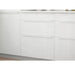 BILLSBRO handle installed on modern white kitchen drawers with integrated horizontal alignment, minimalist aesthetic