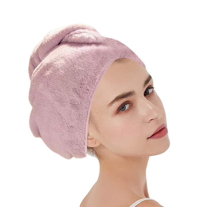 Digital Shoppy Hair Dryer Cap – Light Purple, Women's Microfiber Towel Wrap