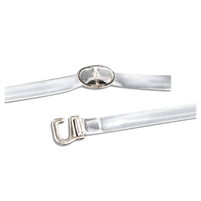 Digital Shoppy Transparent Elastic Ankle Strap for High Heels, Detachable TPU Anti-Loose Shoe Accessory, Clear (1 pair)