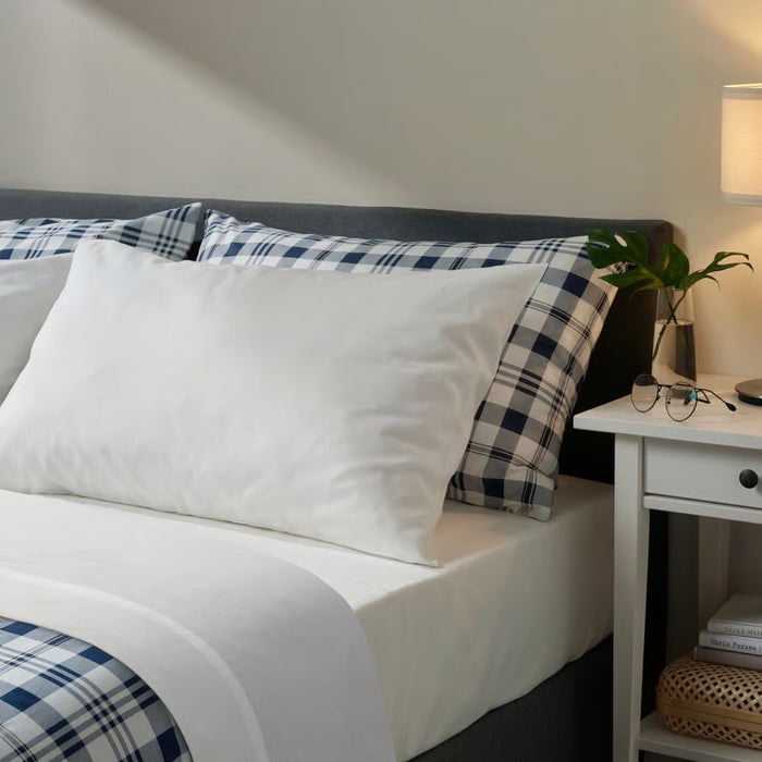 IKEA DVALA White 3-Piece Sheet Set - Single Bed Size