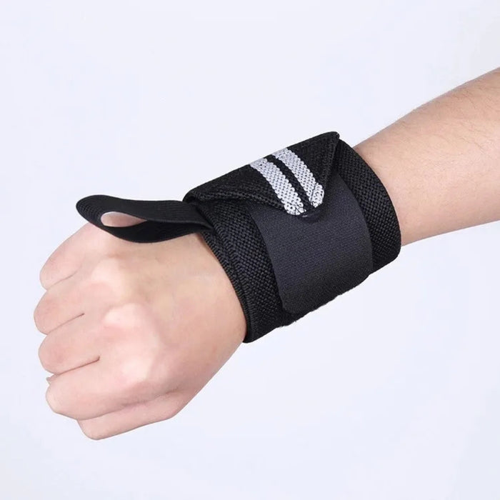Digital Shoppy Grey Wrist Strap – Support Wrap for Weightlifting, Bench Press & Sprain Rehab