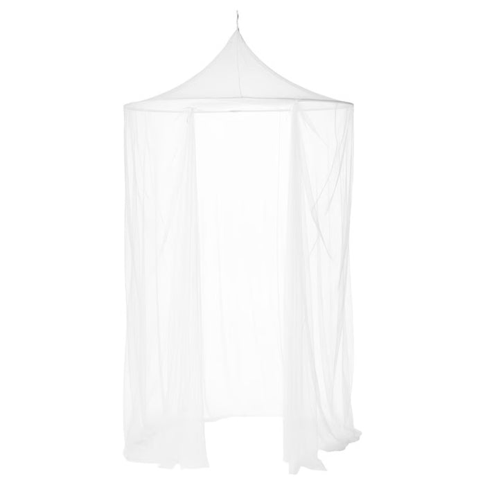 IKEA SOLIG Net White 150 cm with KLIBBARV Cushion Orange Printed 40x40 cm