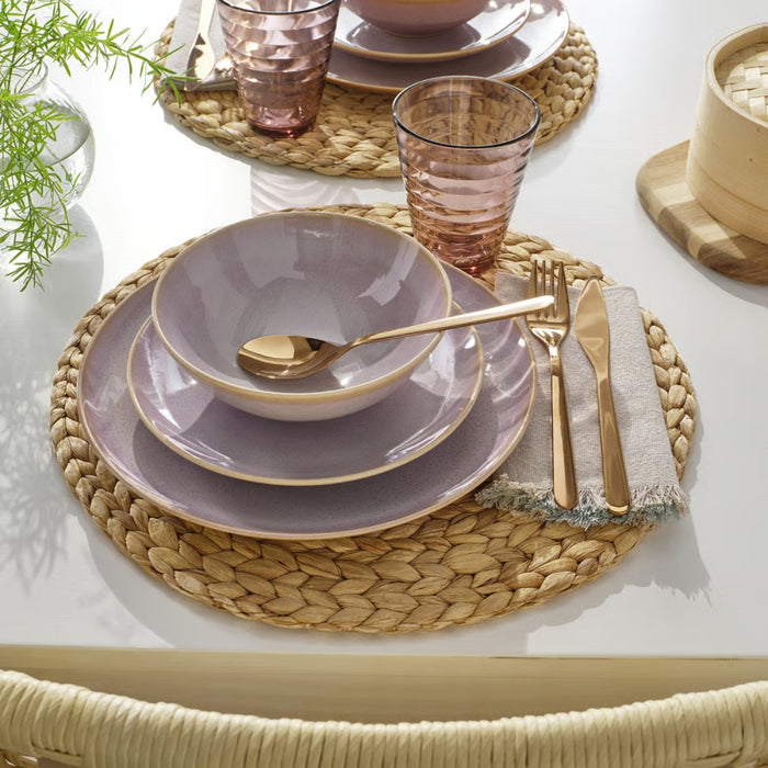 IKEA FÄRGKLAR 18-piece dinnerware set, light pink
