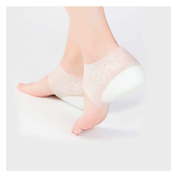 Digital Shoppy Unisex Silicone Invisible Height Increase Insoles, white, 1 pair