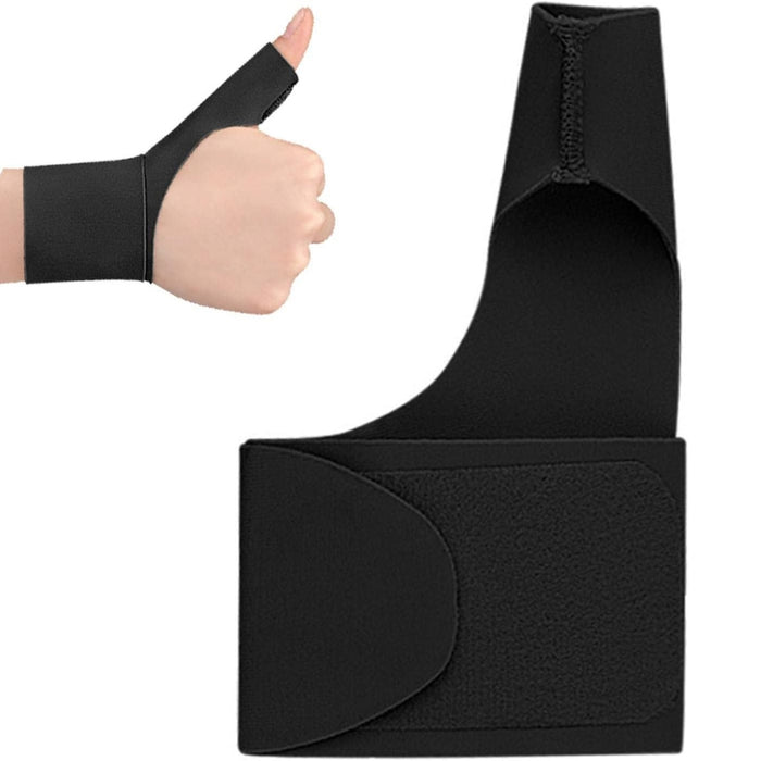 Digital Shoppy Thumb & Wrist Support Brace, Black – Adjustable, Breathable