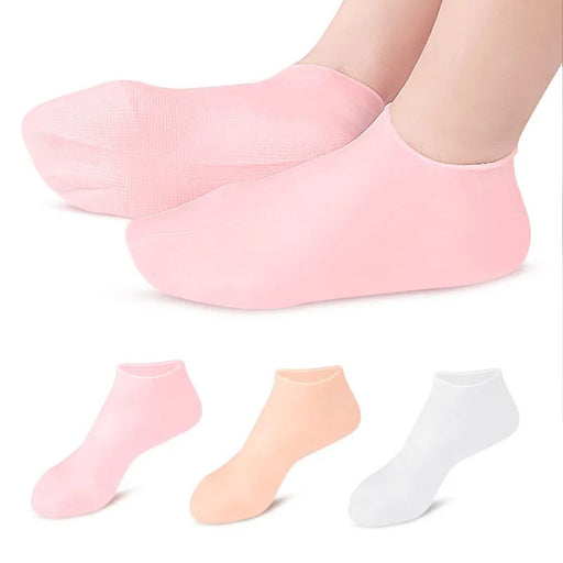 Soft heel repair socks designed to lock in moisture