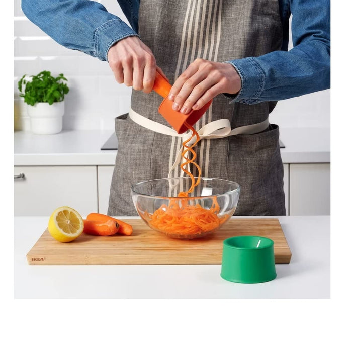 IKEA UPPFYLLD Vegetable 4-Piece Set - Peeler, Grater & Slicers in Green & Orange