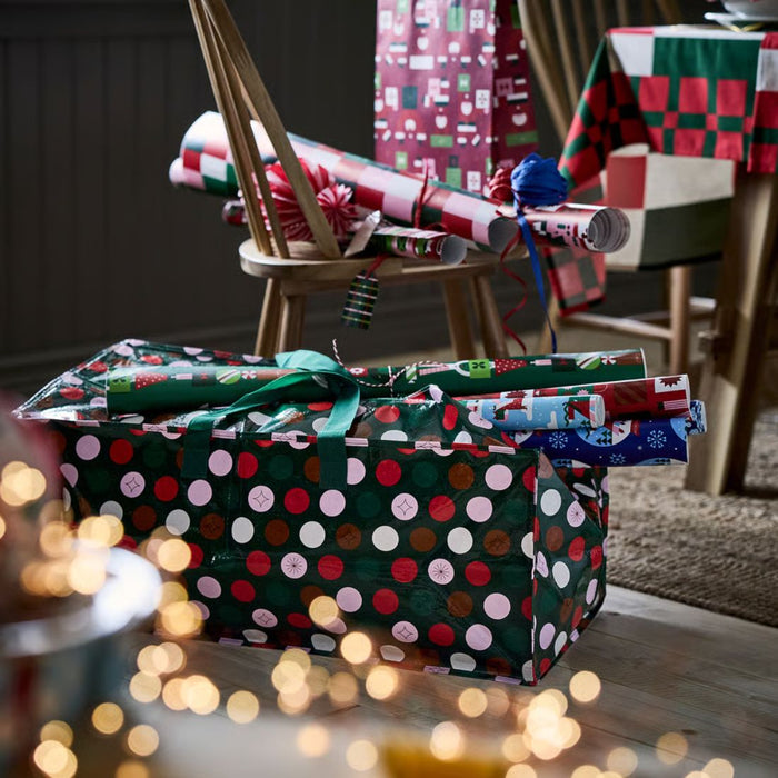 IKEA VINTERFINT Storage bag, dotted/multicolor, 35x73x30 cm/76 l (13 ¾x28 ¾x11 ¾ "/20 gallon)