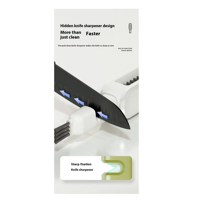 Digital Shoppy Multifunctional Hand Guard Cutter Cleaning Brush Kitchen Gadgets Green