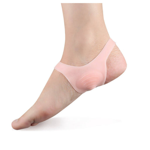 Pink sheer ankle sock on a white background