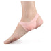 Pink sheer ankle sock on a white background