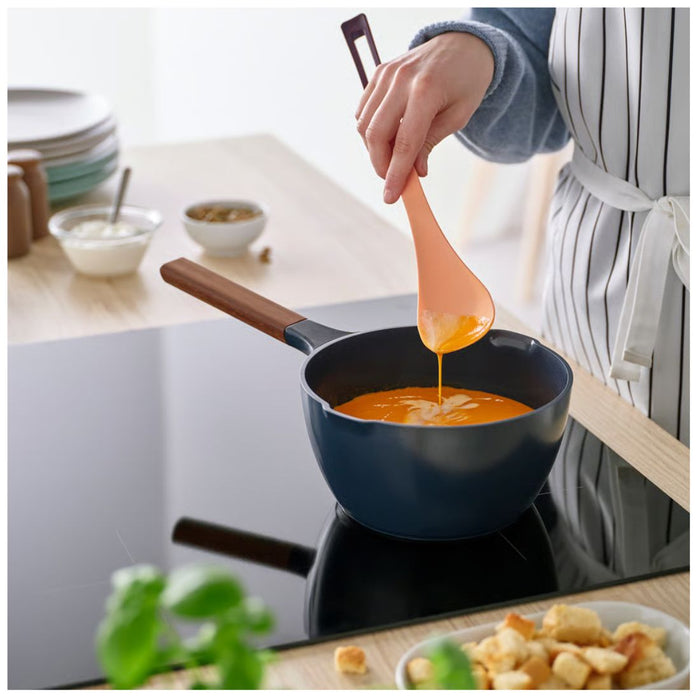 IKEA KNORRHANE Spoon for cooking, light orange/dark red, 33 cm (13 ")