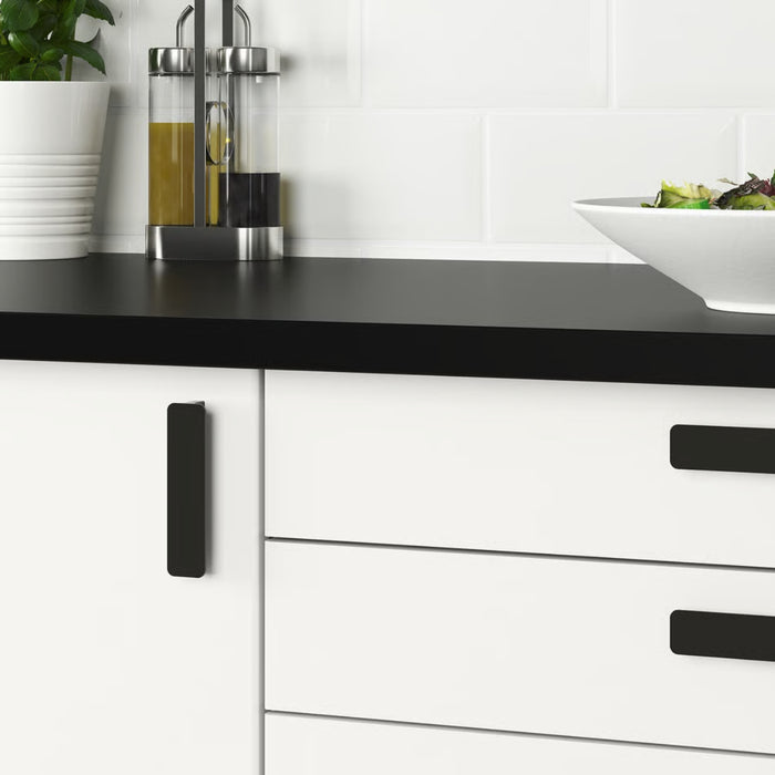 IKEA HACKÅS Handle, anthracite, 100 mm (3 15/16 ")
