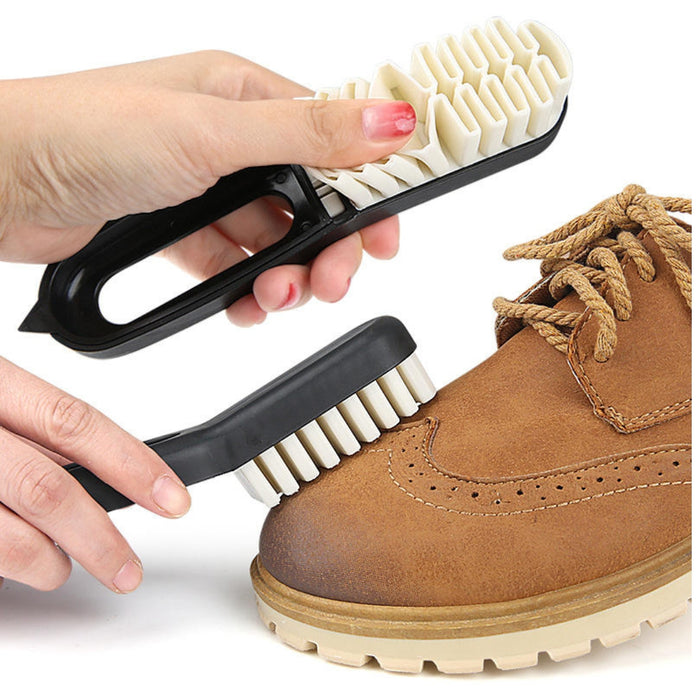 Digital Shoppy Plastic Handle Suede & Nubuck Shoe Cleaning Brush (Black)