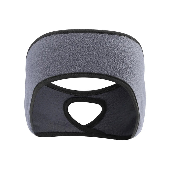 Gray headband with a black interior on a white background