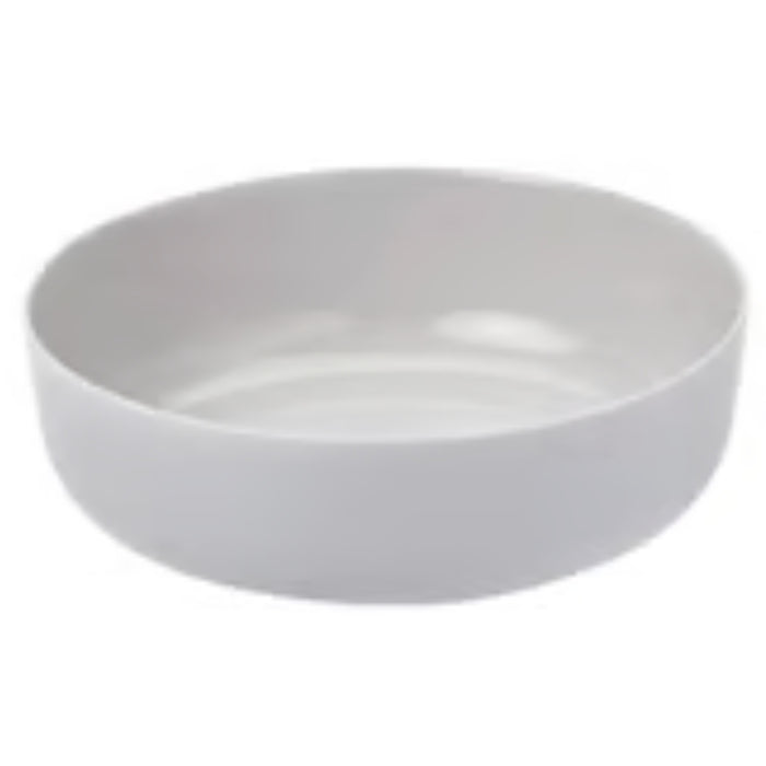 – IKEA VITBLECKA serving bowl – light grey ceramic bowl with smooth edges and glossy finish, 22 cm diameter - 30610090