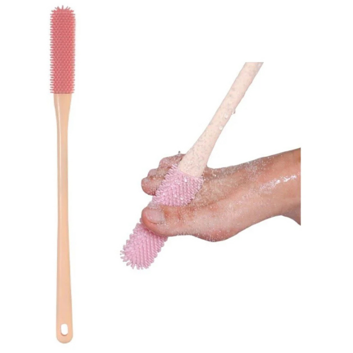 Digital Shoppy Toe Seam Foot Brush, 40cm– Soft Silicone Cleaner for Dead Skin