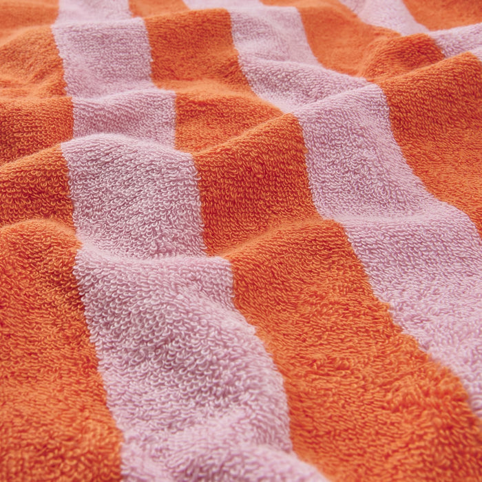 SLÅNHÖSTMAL 40x70 cm towel in striped pattern for hands or face