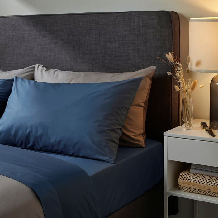 IKEA ULLVIDE Dark Blue 3-Piece Sheet Set