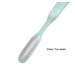 Mint green toe seam cleaner on a white background with text 'Clean Toe seam'.