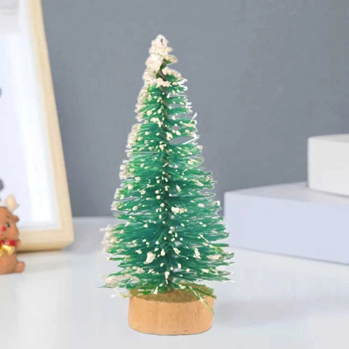 Digital Shoppy Mini Cedar Christmas Tree – 4-Pack Tabletop Ornaments