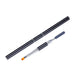 Eyeliner pencil with brush attachment on a white background