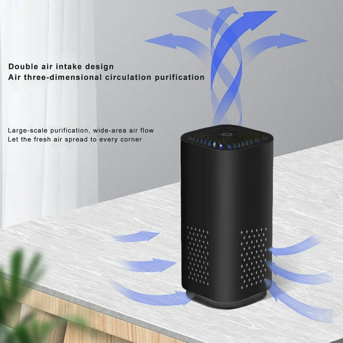 Digital Shoppy Car Air Purifier Portable Negative Ion Generator Remove Formaldehyde Dust Smoke Air Freshen Washer For Home Car
