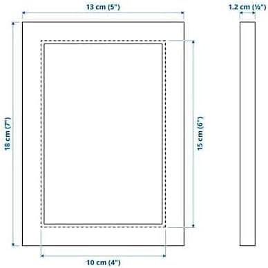 IKEA FISKBO Frame, light grey-green, 10x15 cm (4x6 ")