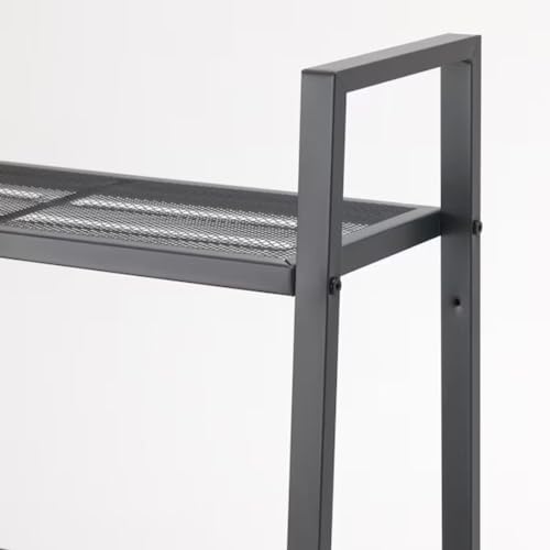 IKEA LERBERG Shelf unit, dark grey, 60x148 cm (23 5/8x58 1/4 ")
