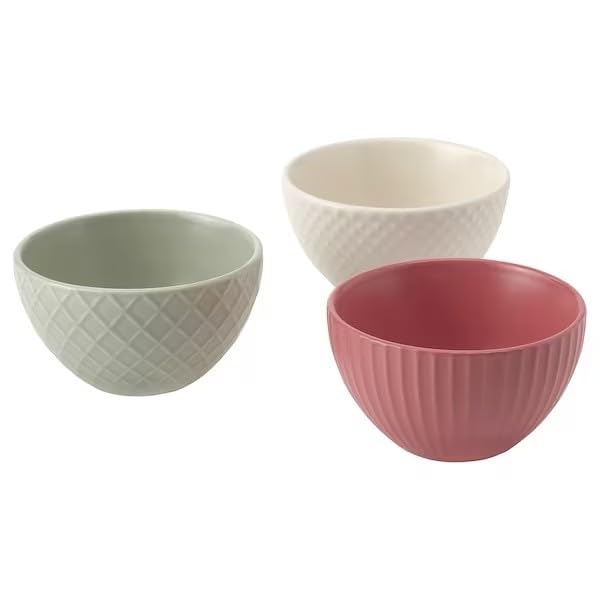 IKEA KEJSERLIG Bowl, Mixed Colours 10 cm & Mug, Dark Pink, 30 cl