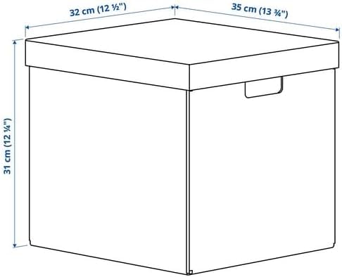 IKEA FJÄDERHARV Storage box with lid