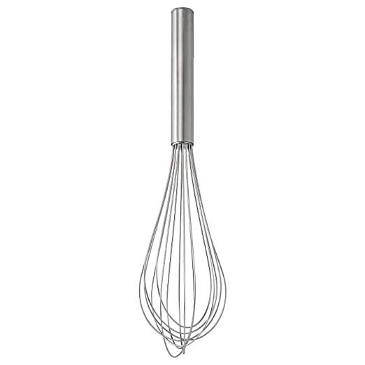 Ikea Mixing Bowl, White, 2.2 l with Wire Whisk - Stainless Steel