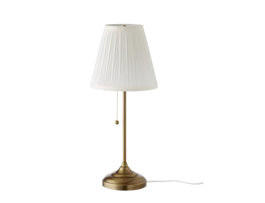 IKEA ÅRSTID Wall lamp & Table lamp , brass/white